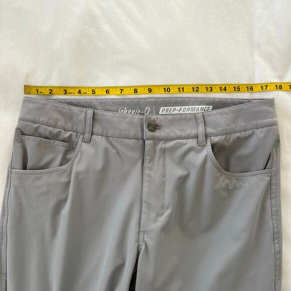 Johnnie-O Prep-Formance Gray Quarry Cross Country Performance Pants, Size 34 - Picture 6 of 12